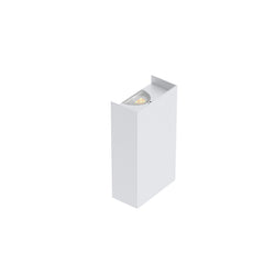 Pureled Up/Down Wall Light Square 8W CCT Selectable 3000K/4000K/5700K 670-880lm Triac Dimming IP20 White