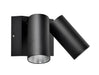 Pureled Twin Luxe Outdoor Wall Light 16W CCT Selectable 3000K/4500K/6000K 1000lm Non Dimming IP65 Black