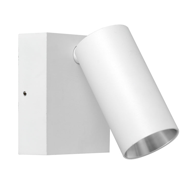 Pureled Single Luxe Outdoor Wall Light 8W CCT Selectable 3000K/4500K/6000K 500lm Non Dimming IP65 White
