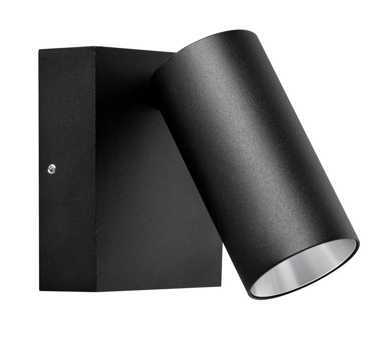 Pureled Single Luxe Outdoor Wall Light 8W CCT Selectable 3000K/4500K/6000K 500lm Non Dimming IP65 Black
