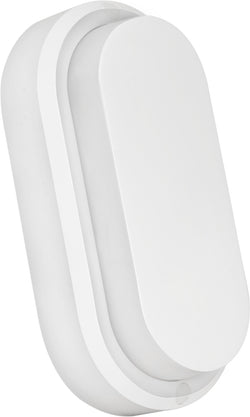 Pureled Eco Bunker Light Oval 8W CCT Selectable 3000K/4000K/5000K 720-1080lm Non Dimming IP54 White
