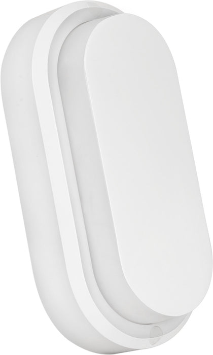 Pureled Eco Bunker Light Oval 8W CCT Selectable 3000K/4000K/5000K 720-1080lm Non Dimming IP54 White