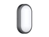 Pureled Platinum Bunker Light Oval 10W CCT Selectable 3000K/4000K/5700K 900-100lm Non Dimming IP65 Black
