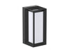 Pureled Urban Rectangle Wall Light 15W CCT Selectable 3000K/4000K/5700K 1260-1490lm Triac Dimming IP65 Black