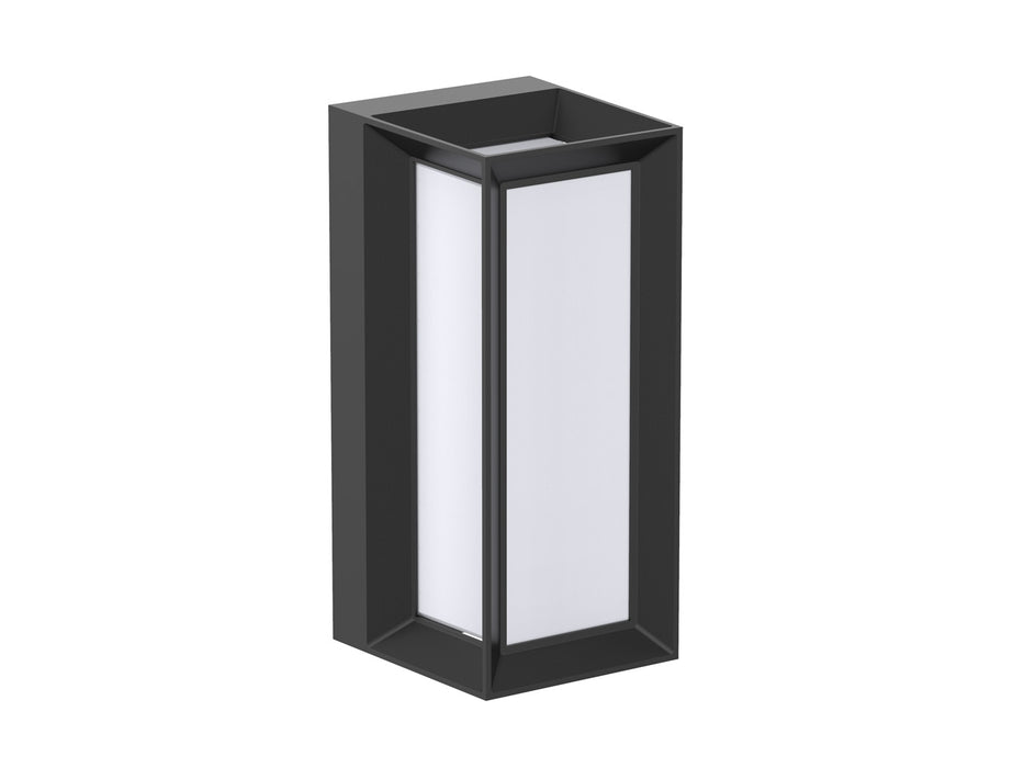 Pureled Urban Rectangle Wall Light 15W CCT Selectable 3000K/4000K/5700K 1260-1490lm Triac Dimming IP65 Black