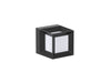 Pureled Urban Square Wall Light 8W CCT Selectable 3000K/4000K/5700K 590-750lm Triac Dimming IP65 Black