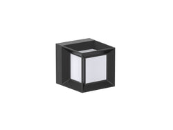 Pureled Urban Square Wall Light 8W CCT Selectable 3000K/4000K/5700K 590-750lm Triac Dimming IP65 Black