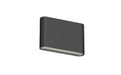 Pureled Low Profile Up/Down Wall Light 6W CCT Selectable 3000K/4000K/5700K 480-320lm Non Dimming IP65 Black