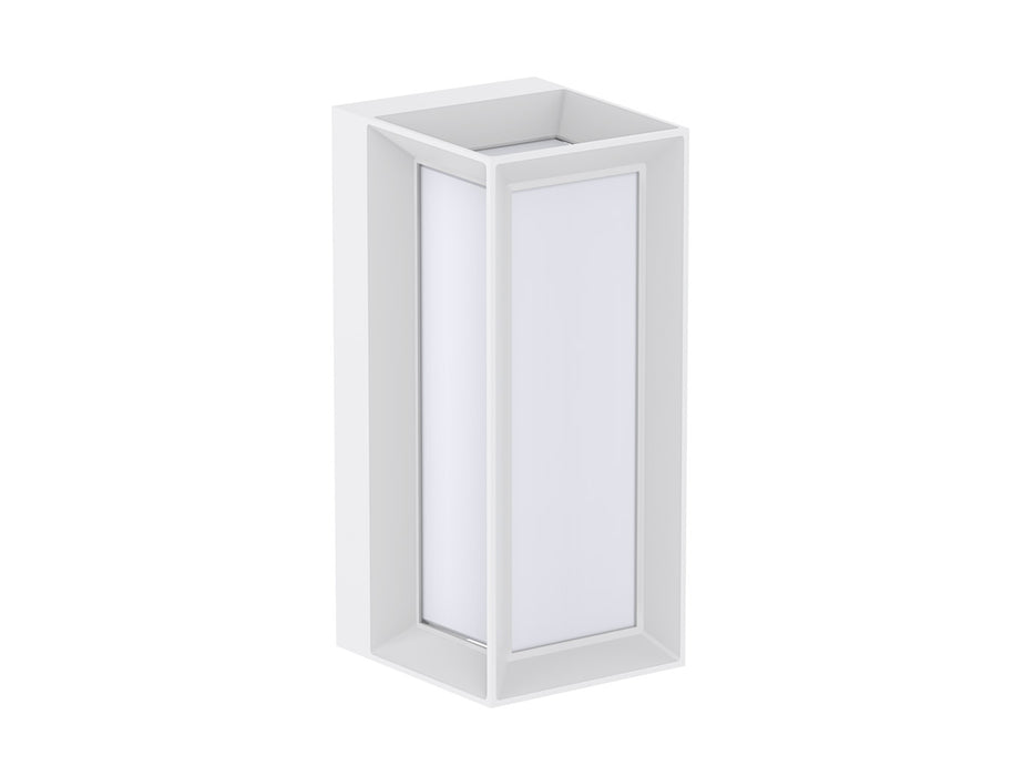 Pureled Urban Rectangle Wall Light 15W CCT Selectable 3000K/4000K/5700K 1260-1490lm Triac Dimming IP65 White