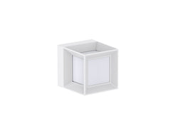 Pureled Urban Square Wall Light 8W CCT Selectable 3000K/4000K/5700K 590-750lm Triac Dimming IP65 White