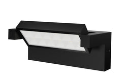 Pureled Adjustable Outdoor Wall Light 240deg Tilt 10W 3000K 1100lm Non Dimming IP65 Black
