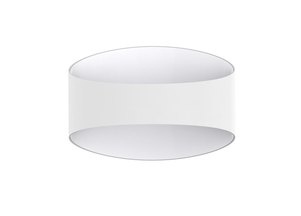 Pureled Oval Wall Light 8W CCT Selectable 3000K/4000K 380-435lm Triac Dimming IP40/IP20 White