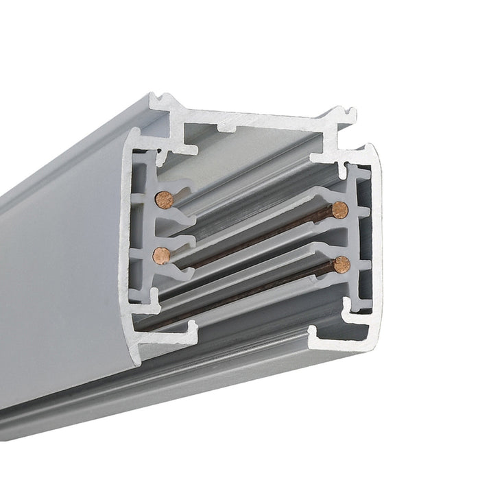 Pureled 3-Circuit Track 3m Long White