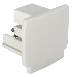 Pureled End Cap for 3-Circuit Track White