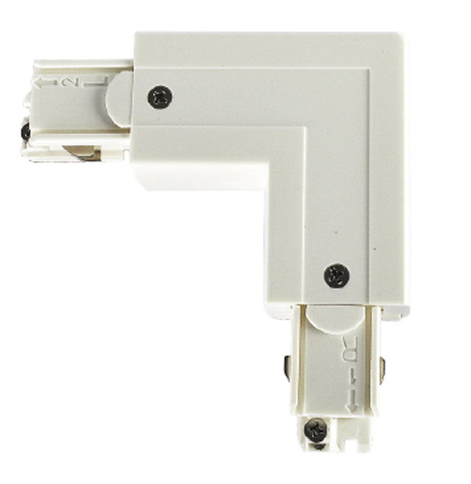 Pureled 90deg L-Joiner for 3-Circuit Track White