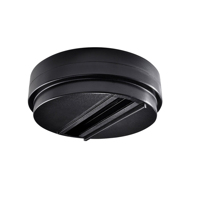 Pureled Surface Mount Plate for 3-Circuit Track Black