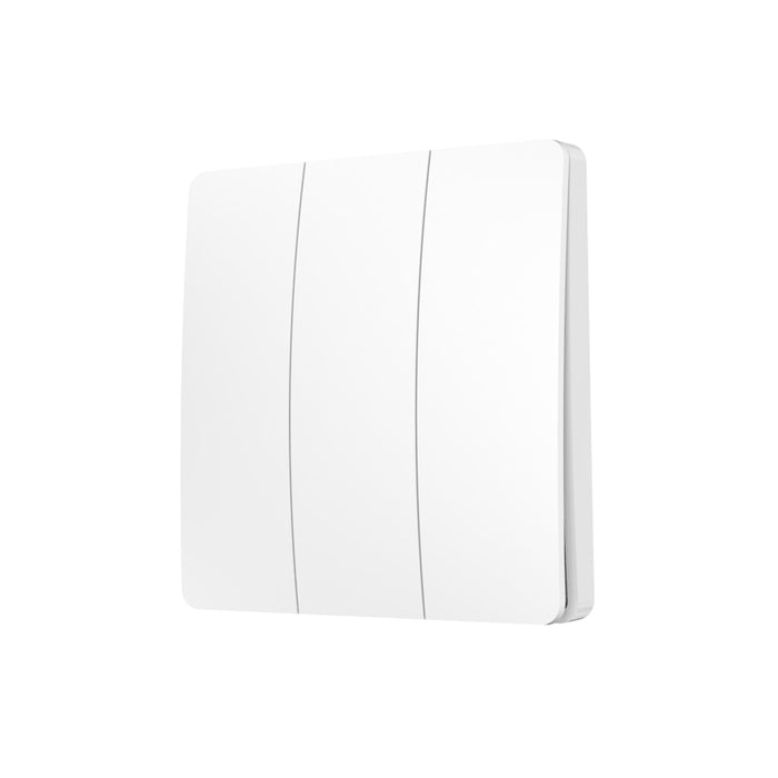 Pureled Wireless Switch 3-Gang Rocker Switch White