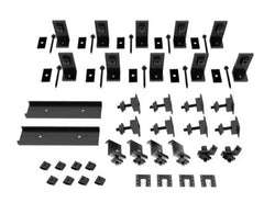 Clenergy Kit for Tin Roof with ECO-Rails for 4 panels with 30mm clamps, Black Anodized