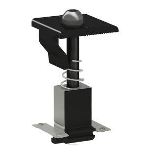 Clenergy Universal Clamp for Frame Height 30-46mm with Grounding Clip, Black