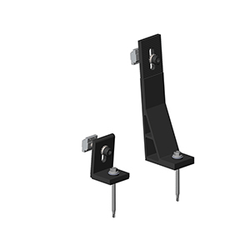 Clenergy PV-ezRack SolarRoof, L-Profile 5 Degree Tilt Legs with Climaseal 5 (C5) Screws, Black Anodised