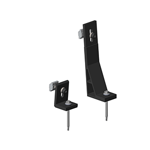 Clenergy PV-ezRack SolarRoof, L-Profile 5 Degree Tilt Legs with Climaseal 5 (C5) Screws, Black Anodised