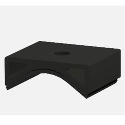 Clenergy Adapter (Puck) for Corrugated Iron Roof, with EPDM, for Tin Interface ER-I-05, black anodized