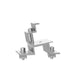 Clenergy ComT, Front Leg Assembly, 5 degree, with Z-Module and Grounding Pins