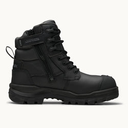 Blundstone Rotoflex 8561 Black Composite Safety Boot Zip Size 08