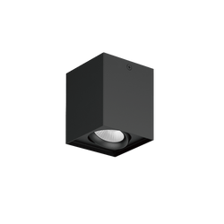 Glight Surface Mounted Led Downlight 10W IP54 Square Tri Colour Dim Black