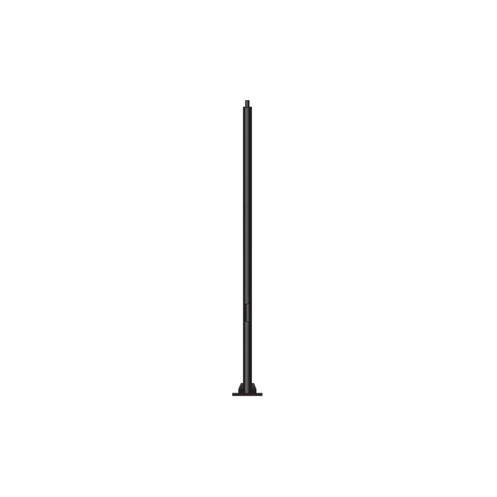 Glight 4M Pole Black With Pre- Mounting Accessories