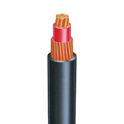 Prysmian 6mm Single Hard Drawn Copper Aerial PVC Black