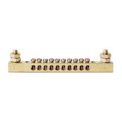 Teubel Earth bar 10 way two stud 6mm