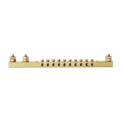Teubel Busbar 63A 10 Way 3 Stud 9.5mm Pitch