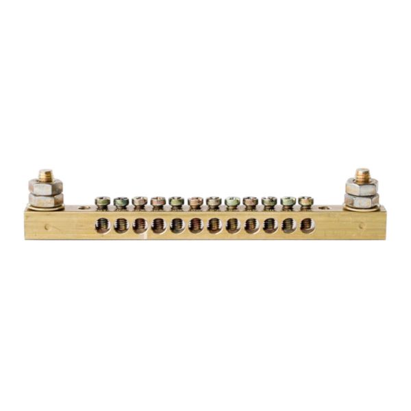 Teubel Earth bar 12 way two stud 6mm