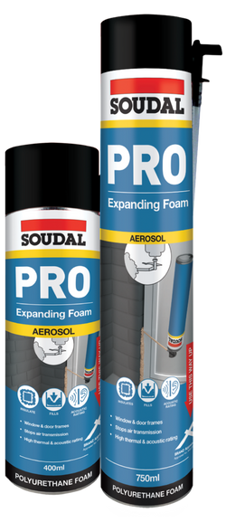 Soudal Pro Expanding Foam 750ml Aerosol