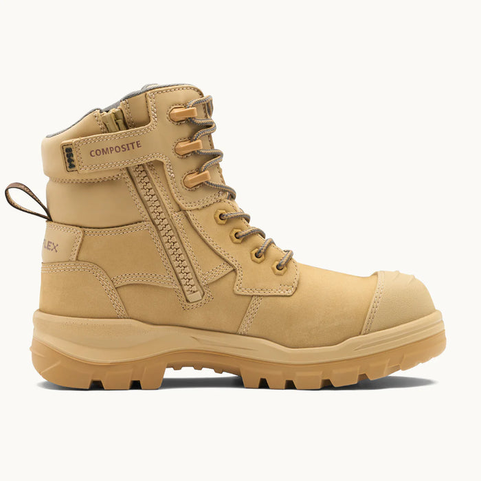 Blundstone Rotoflex 8564 Sand Composite Safety Boot Zip Size 11