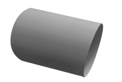 Manrose Duct Solid 125mm PVC Grey 2m