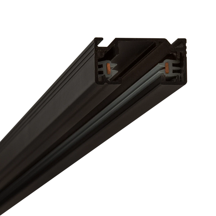 Halcyon Track 1 Circuit C/W Mains Feed And End Caps -2M-Black