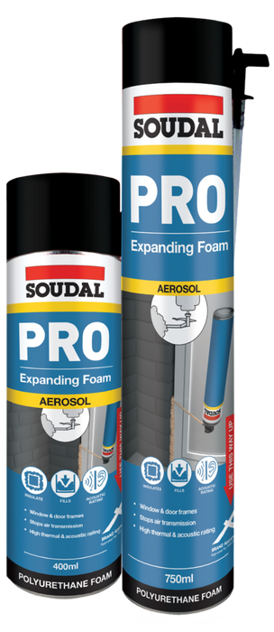 Soudal Pro Expanding Foam 400ml Aerosol