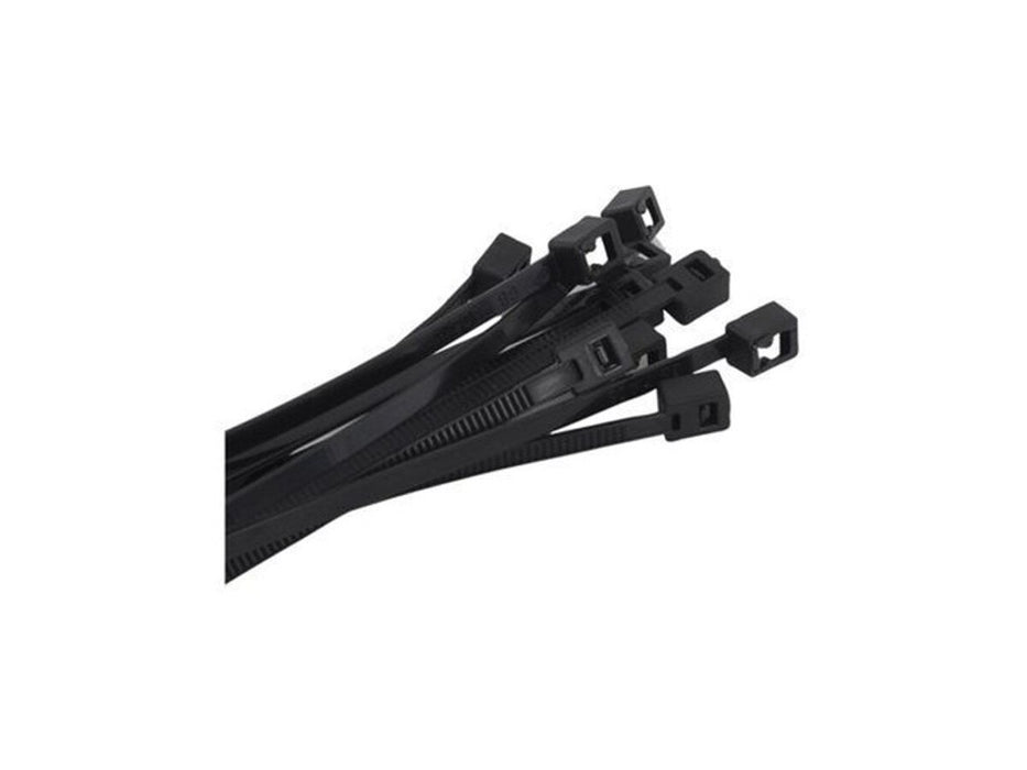 Utilux Cable Tie 300X4.8mm Black 100 Pack