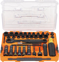 Klein KNECT Complete Impact Pass Through and Flip Socket Set, 39-Piece