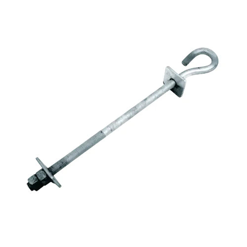 PLP Safety Hook Bolt M16 300mm 14.7mm O/D Bar HDG Assembled GSHB-16300