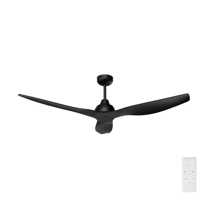 BRILLIANT BAHAMA 52' CEILING FAN-BLACK WITH BLACK FINISH BLADES