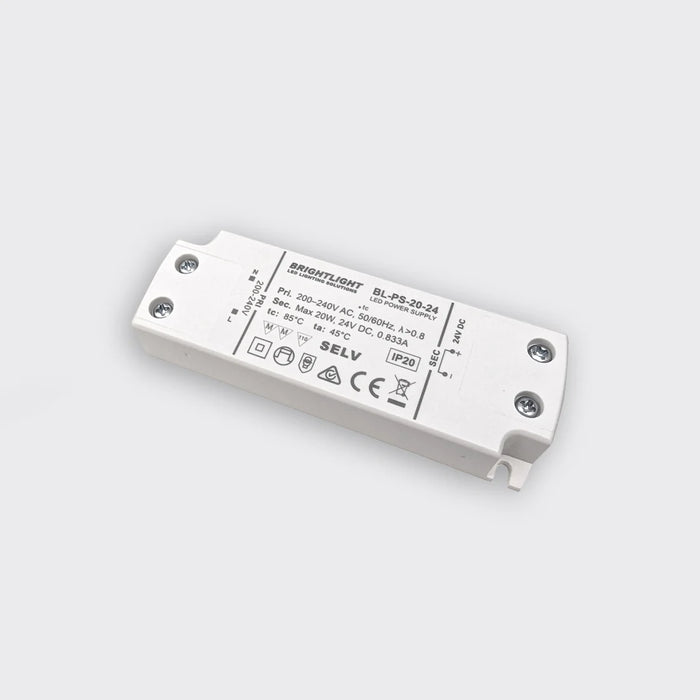 Bright Light 20W 24V 0.833A Constant Voltage Power Supply indoor use only