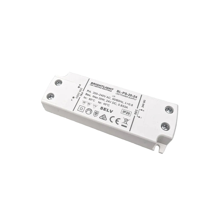 Bright Light 20W 24V 0.833A Constant Voltage Power Supply indoor use only