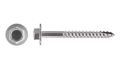 Anzor Tek Screw 12G X 25MM 316 SS HWF T17