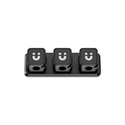 Unitek SnapHold Magnetic Cable Clips with Base. 3x Magnetic Clip Holders for Clutter Free Cable