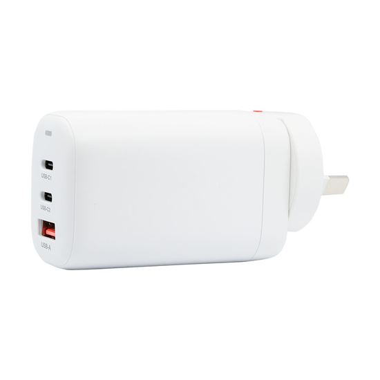 Dynamix 65W Dual Port USB-C/A PD Wall Charger/Power Adapter.