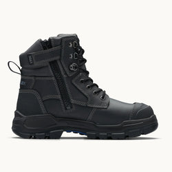 Blundstone Rotoflex Black Steel Cap Safety Boot Zip Size 11