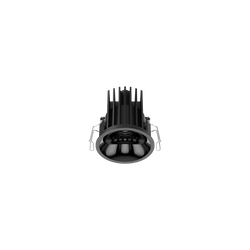 Halcyon Cevon Downlight Darklight Slim Trim 14W 3K CRI97 40deg c/w Dimmable Driver 34V DC 76mm cut out 350mA IP43 Black High Gloss Black